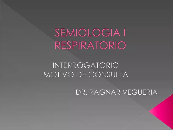 semiologia i respiratorio