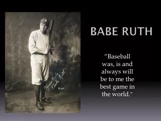 babe ruth