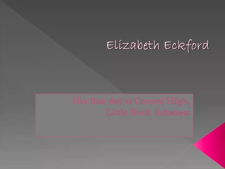 elizabeth eckford
