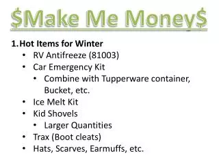 Hot Items for Winter RV Antifreeze (81003) Car Emergency Kit