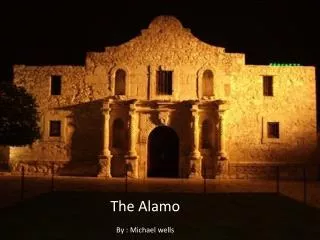 The Alamo By : Michael wells