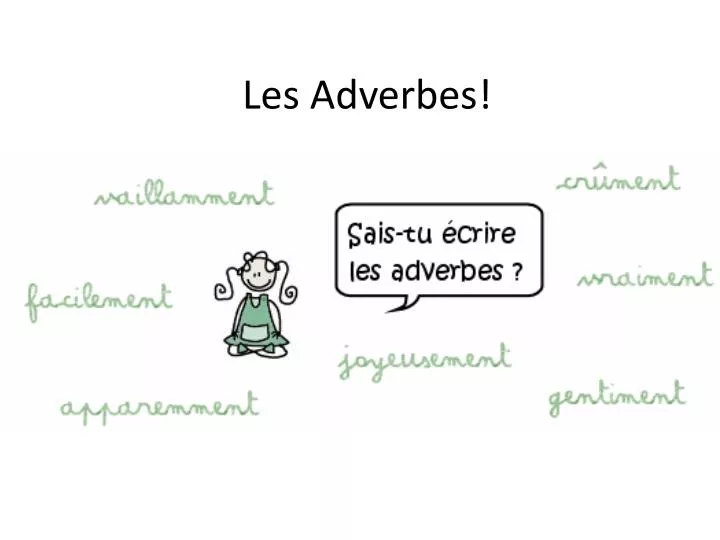 les adverbes