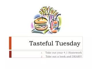 Tasteful Tuesday