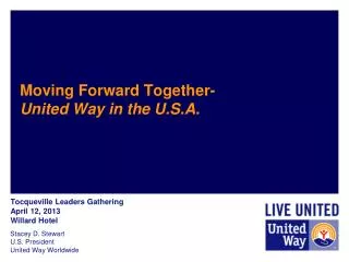 Moving Forward Together- United Way in the U.S.A.