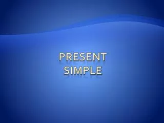 present simple