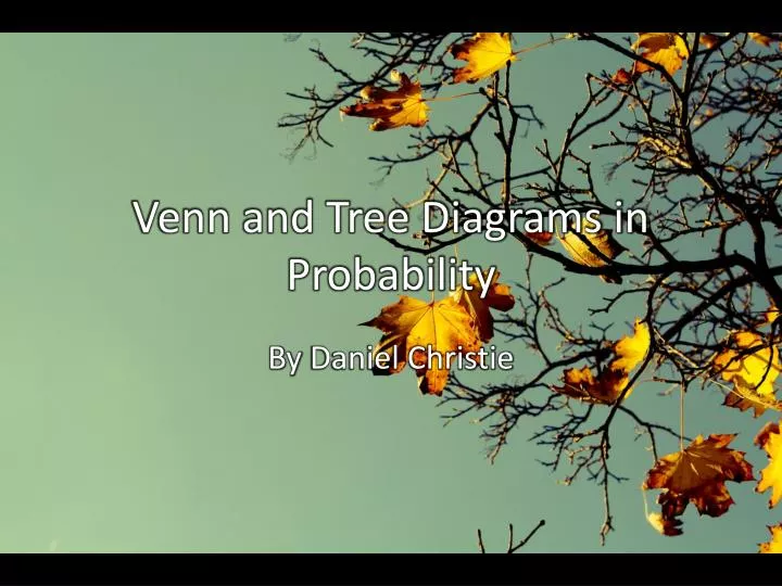 venn and tree diagrams in probability