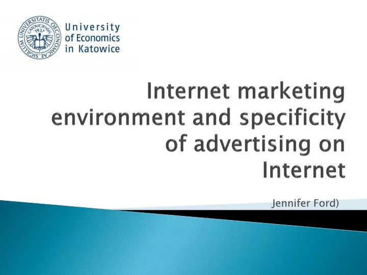 internet marketing environment and specificity of advertising on internet