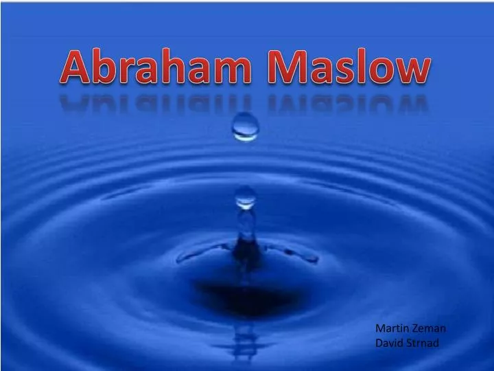 abraham maslow