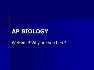 AP BIOLOGY