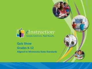 Quiz Show Grades K-12 Aligned to Minnesota State Standards
