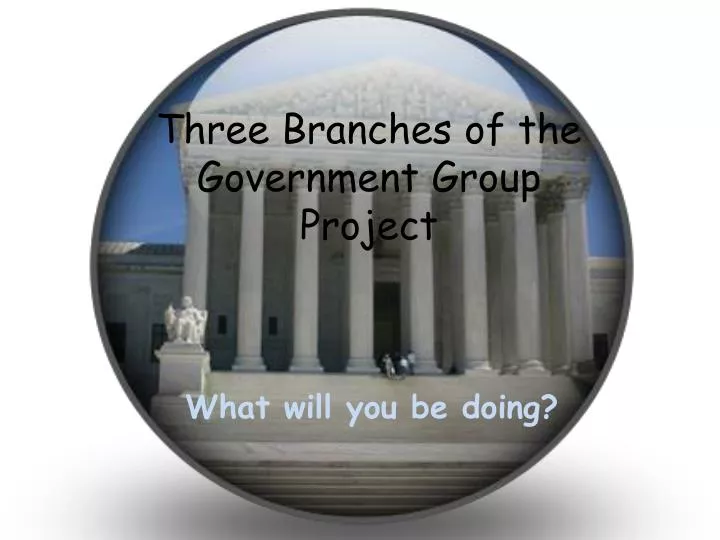 three branches of the government group project
