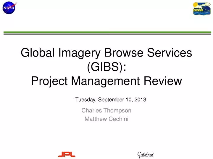global imagery browse services gibs project management review