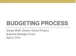 budgeting process - slide 1