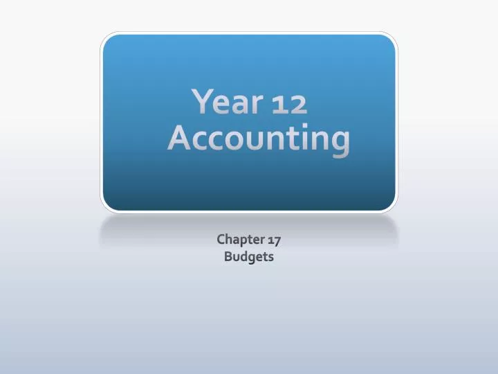 year 12 accounting