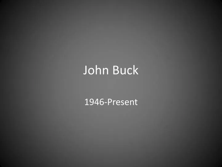 john buck