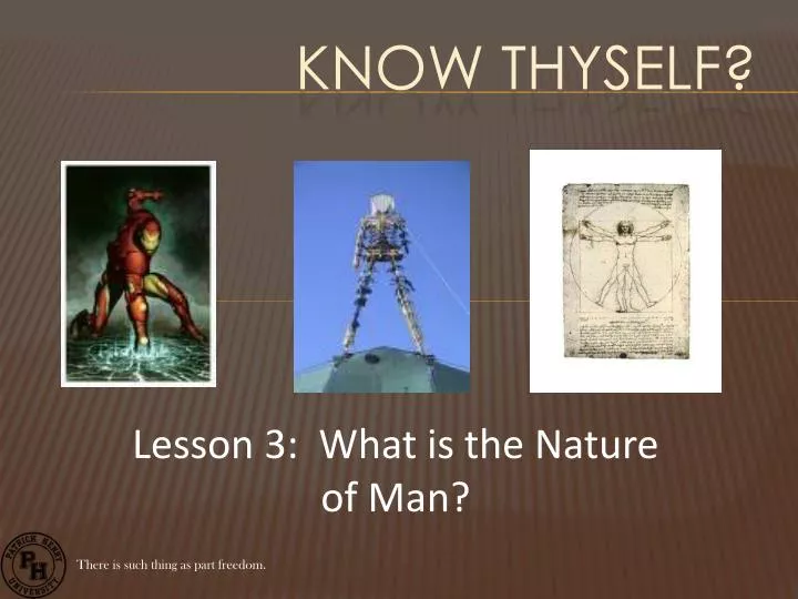 know thyself