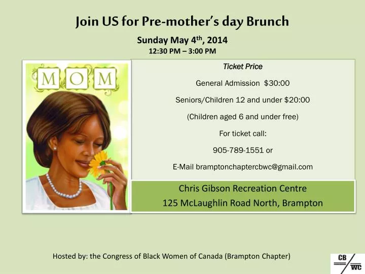 join us for pre mother s day brunch sunday may 4 th 2014 12 30 pm 3 00 pm