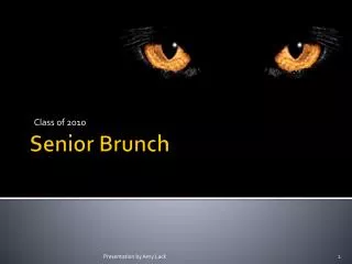 Senior Brunch