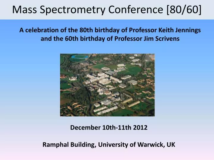 mass spectrometry conference 80 60