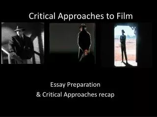 Critical Approaches to Film