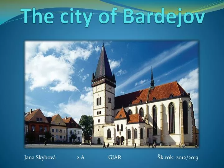 the city of bardejov