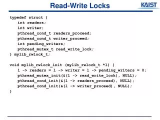 Read-Write Locks