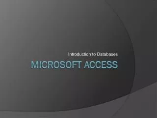 Microsoft Access