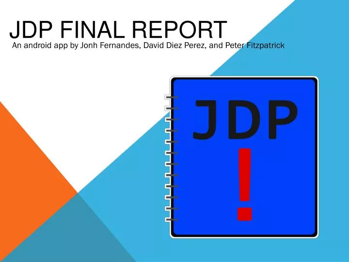 jdp final report