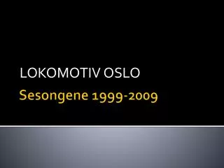lokomotiv oslo
