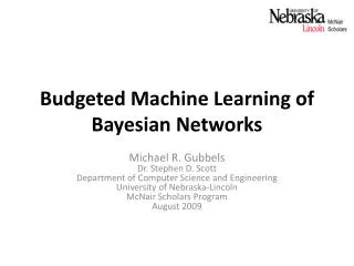 Budgeted Machine Learning of Bayesian Networks