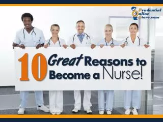 10 Great Reasons to Become a Nurse
