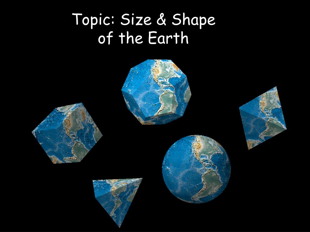 PPT - Topic: Size & Shape of the Earth PowerPoint Presentation, free ...