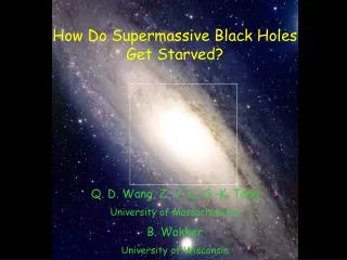 How Do Supermassive Black Holes Get Starved?