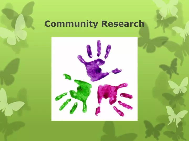 community research