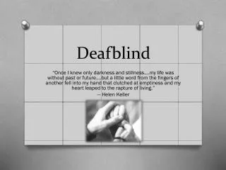 Deafblind