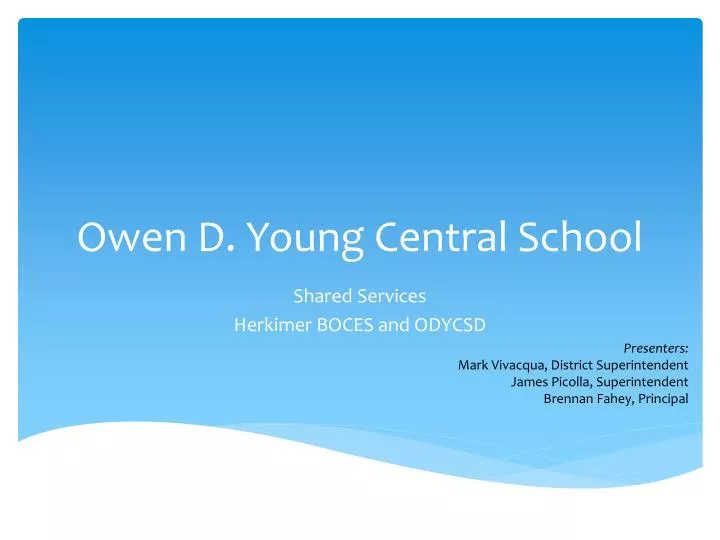 owen d young central school