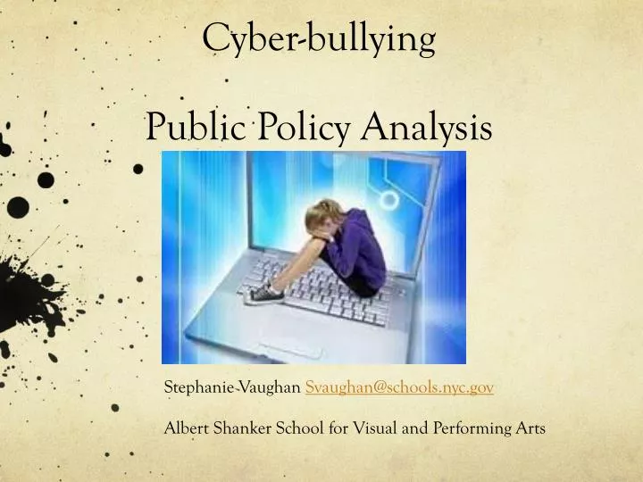 cyber bullying public policy analysis