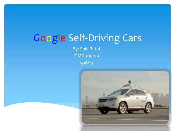 g o o g l e self driving cars