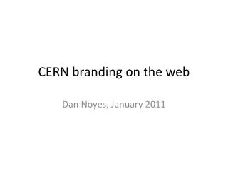 CERN branding on the web