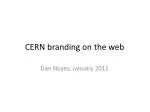 CERN branding on the web - slide 1