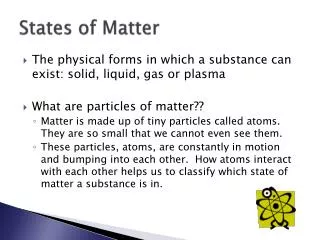 States of Matter