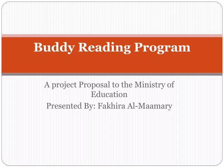 buddy reading program