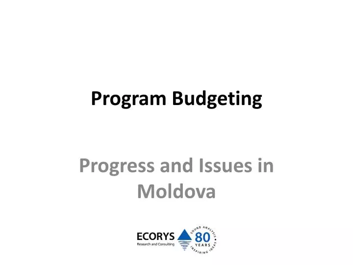 program budgeting