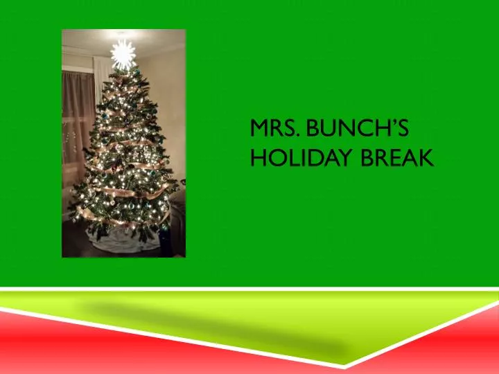 mrs bunch s holiday break