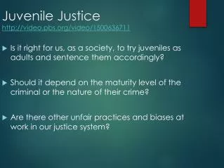 Juvenile Justice video.pbs/video/1500636711