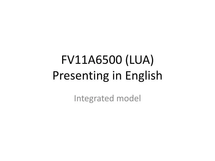 fv11a6500 lua presenting in english