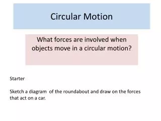 Circular Motion