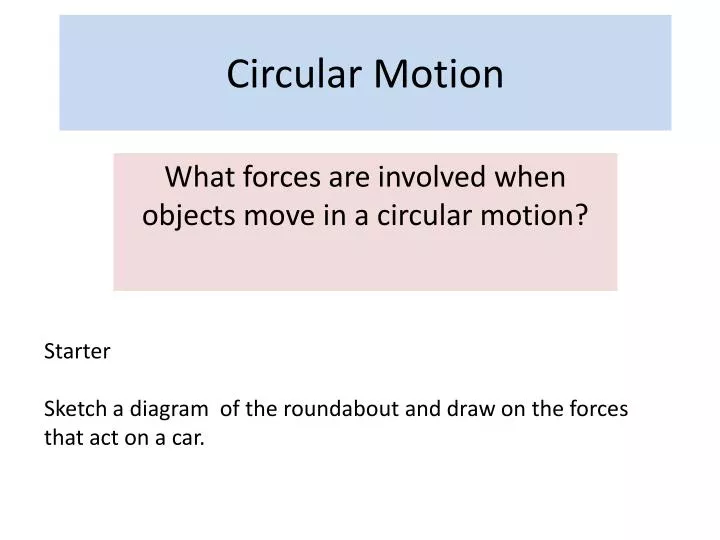 circular motion