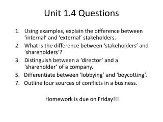 unit 1 4 questions