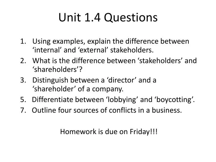unit 1 4 questions